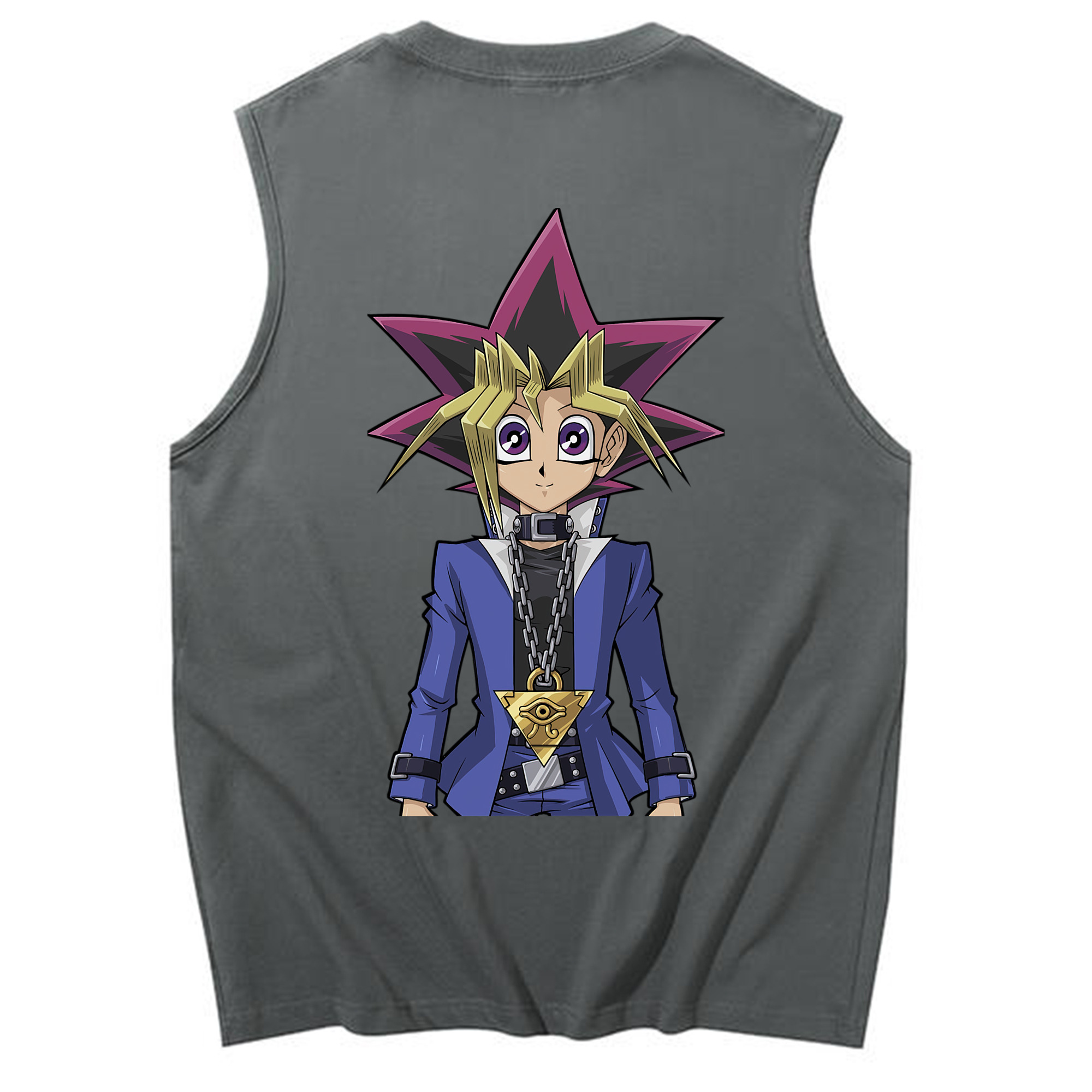 （画像用） 遊☆戯☆王 Yu-Gi-Oh! コットン100％タンクトップ（背面プリント）